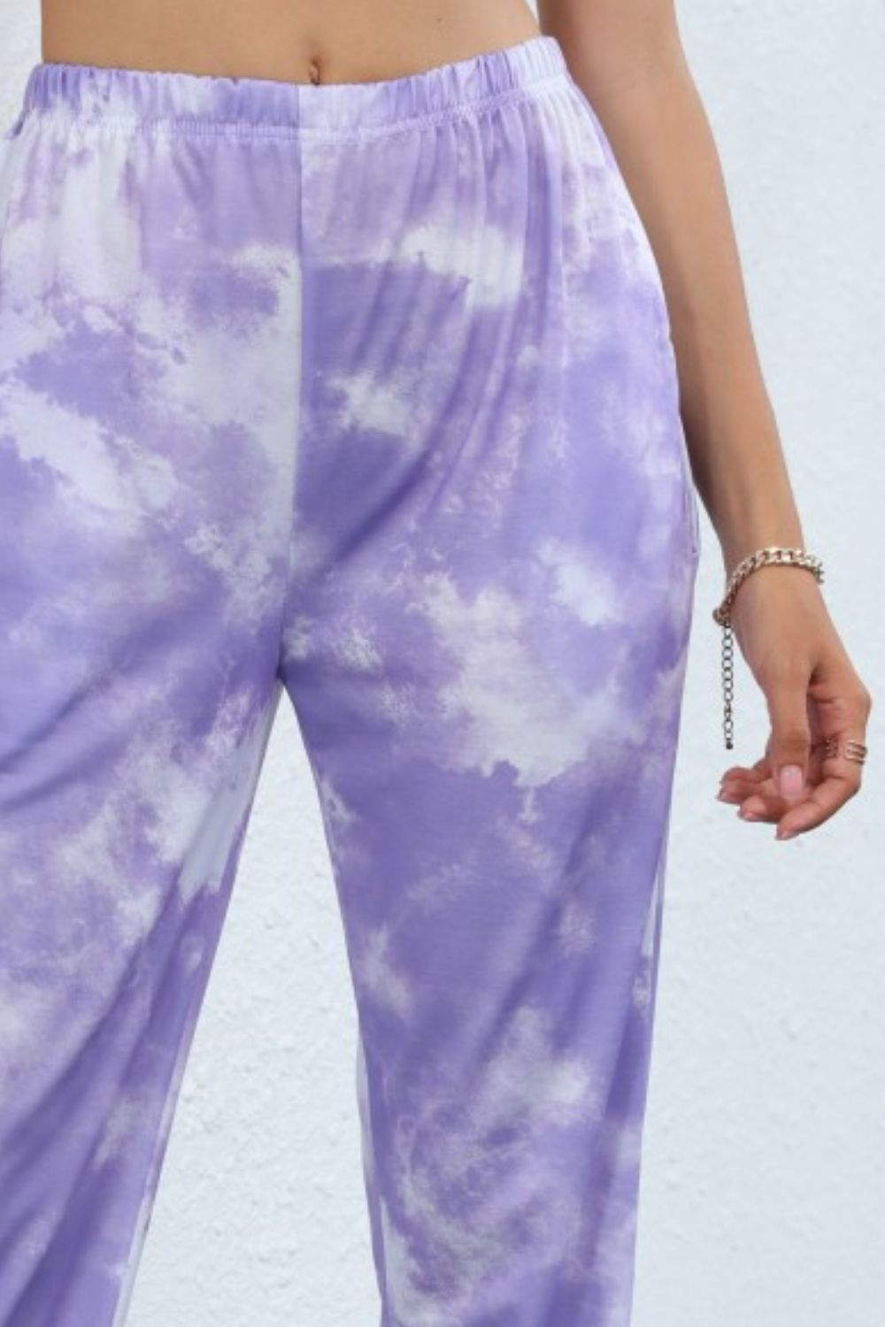 Tie-Dye Elastic Waist Joggers