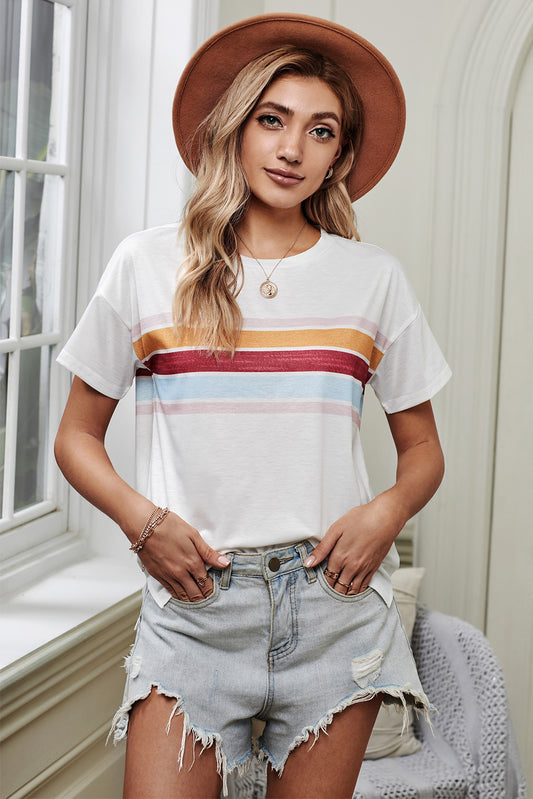 Striped Print T-shirt