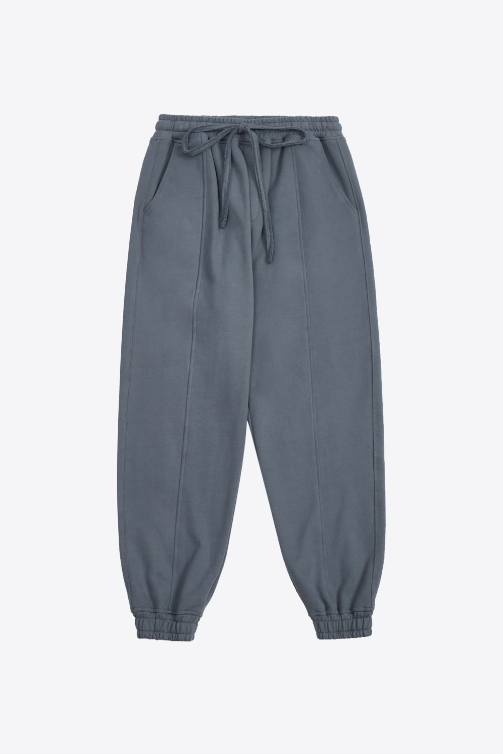 Drawstring Seam Detail Joggers with Pockets