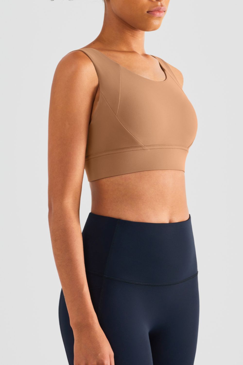 Highly Stretchy Crisscross Back Sports Bra