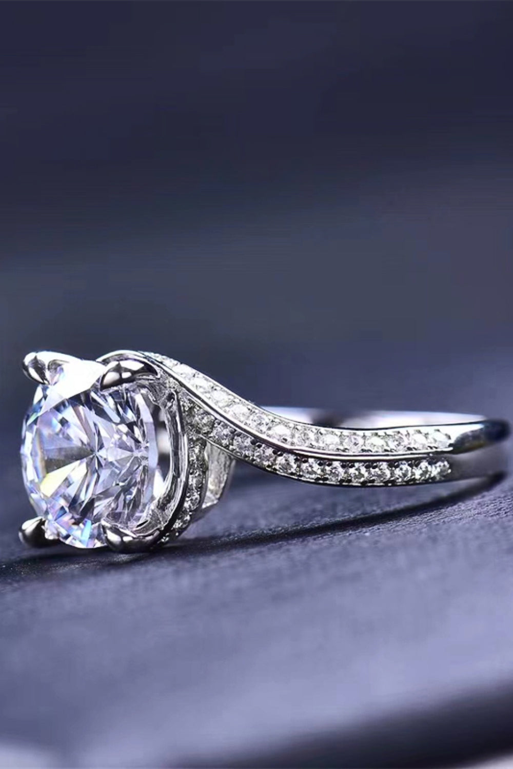 Keep Your Eyes On Me Moissanite Ring