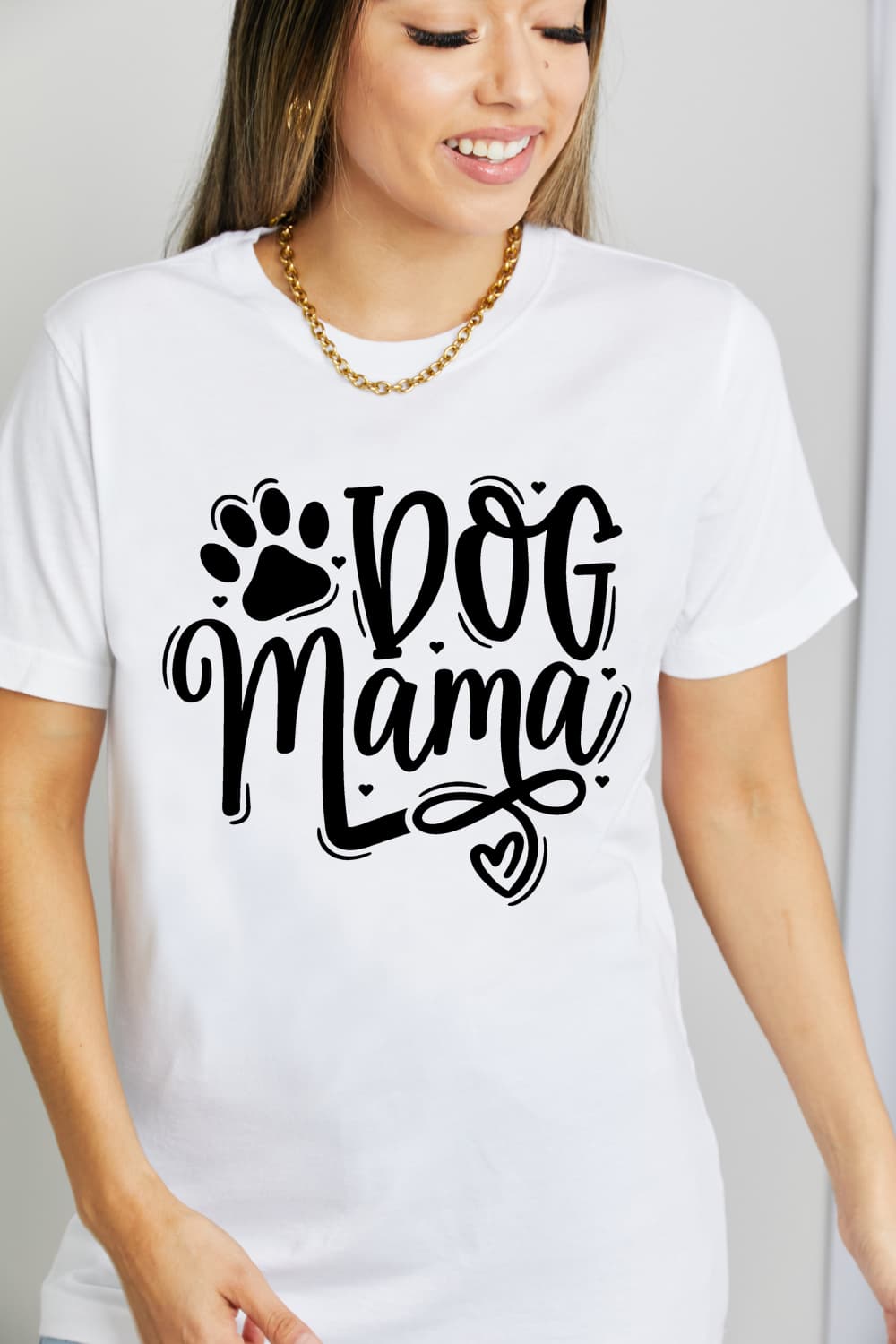 Simply Love DOG MAMA Graphic Cotton T-Shirt