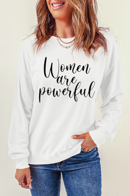 WOMEN ARE POWERFUL Graphic Sweatshirt