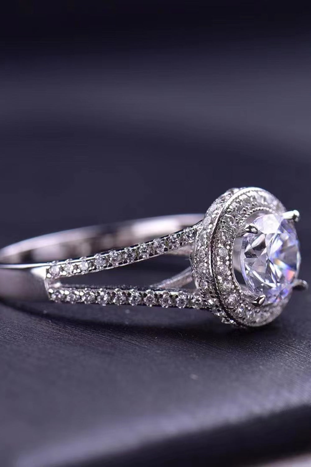 Shiny and Chic 2 Carat Moissanite Ring