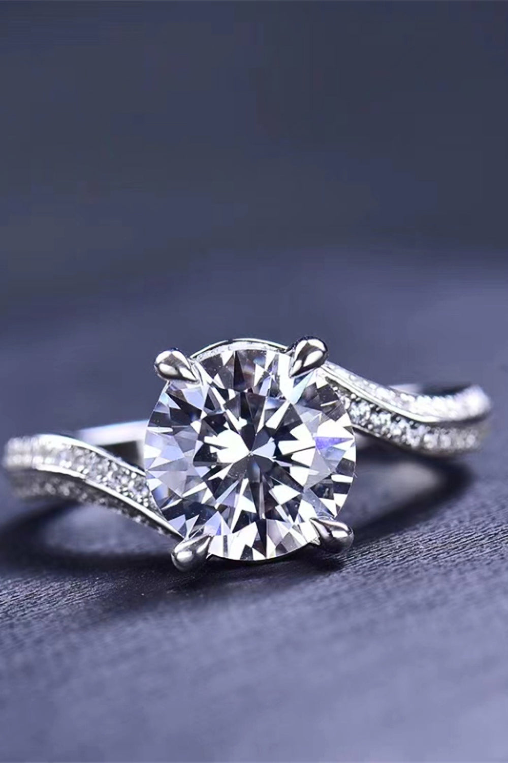 Keep Your Eyes On Me Moissanite Ring