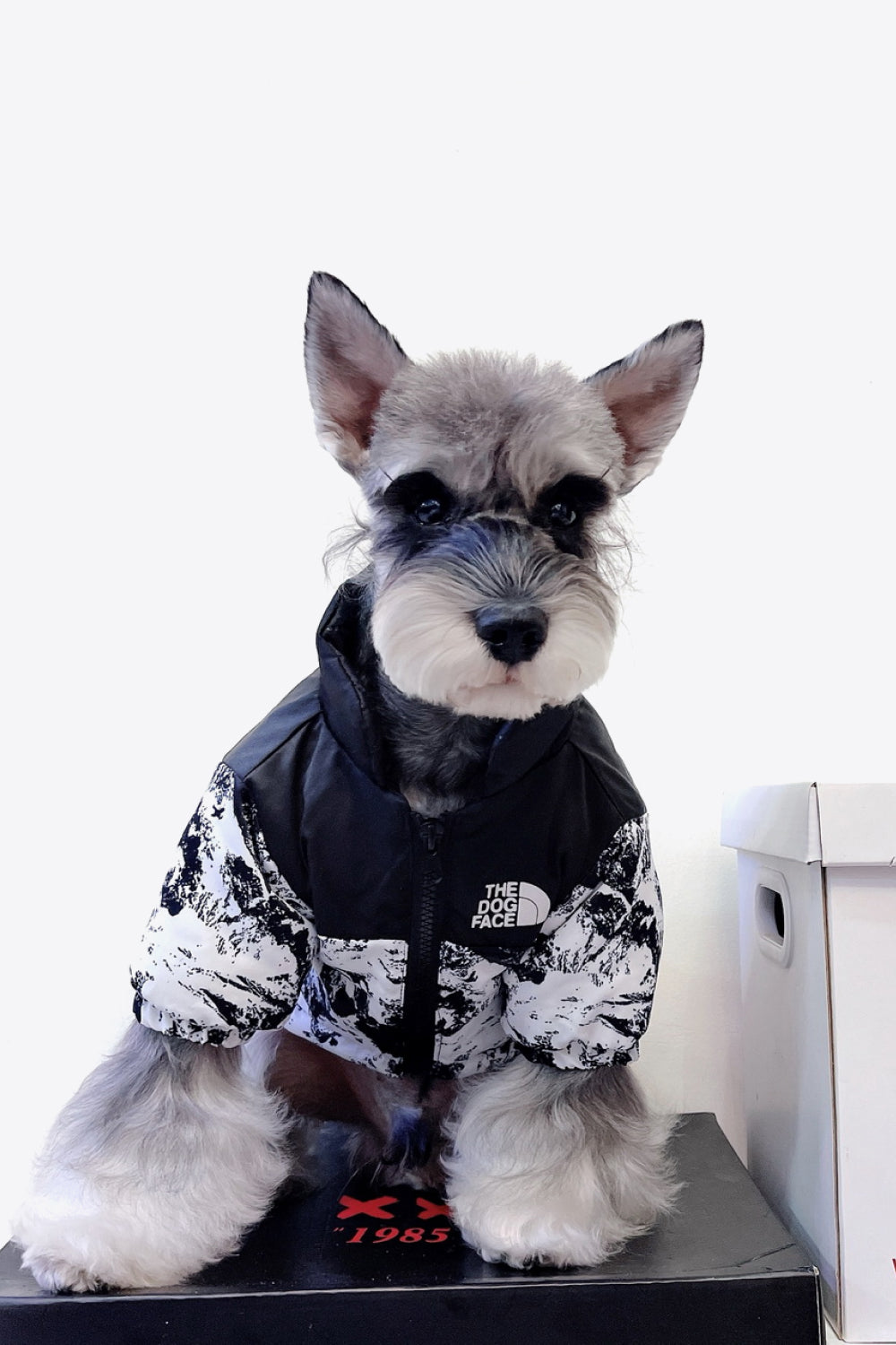Printed Zip-Up Pet Puffer Jacket