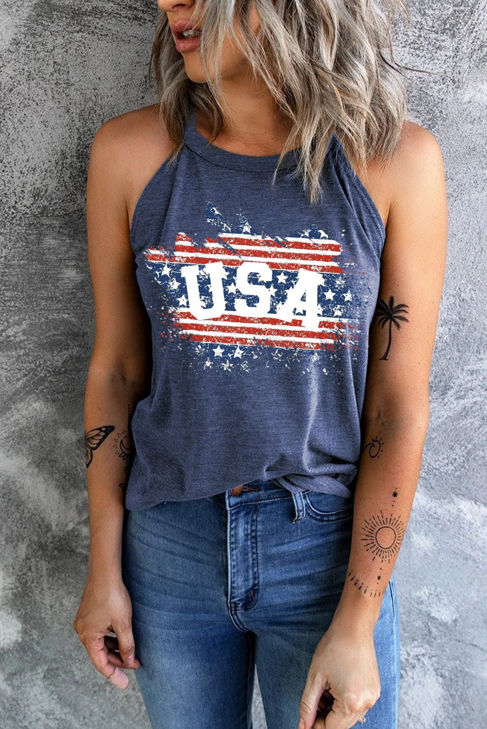 US Flag Graphic Tank