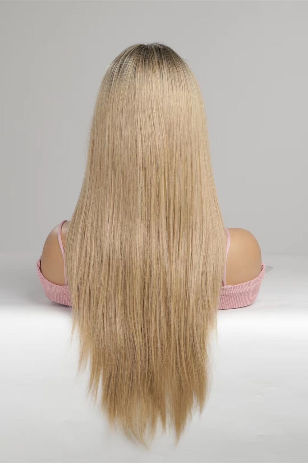 13*2‘’ Lace Front Wigs Synthetic Long Straight 24'' 150% Density