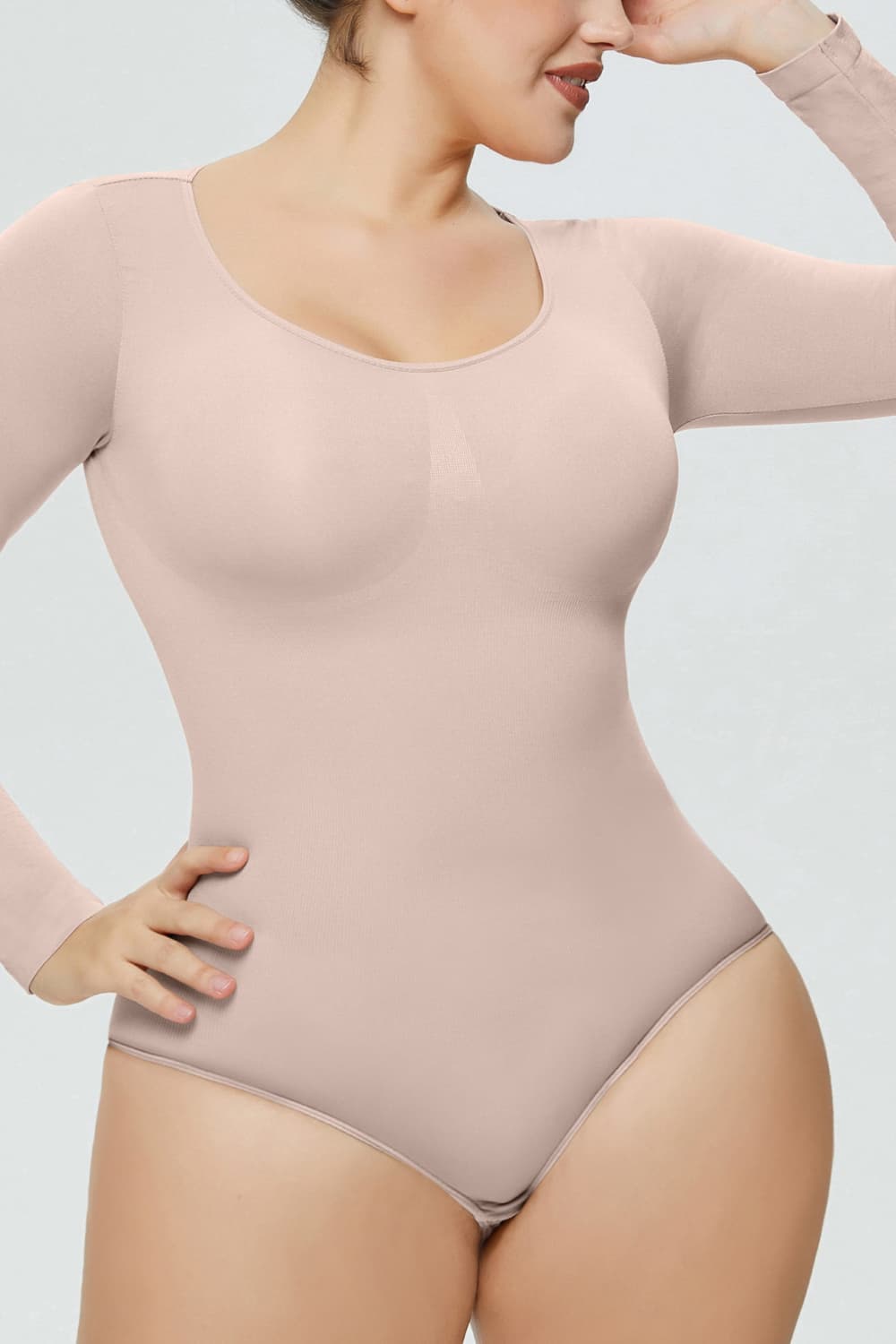 Full Size Long Sleeve Shaping Bodysuit