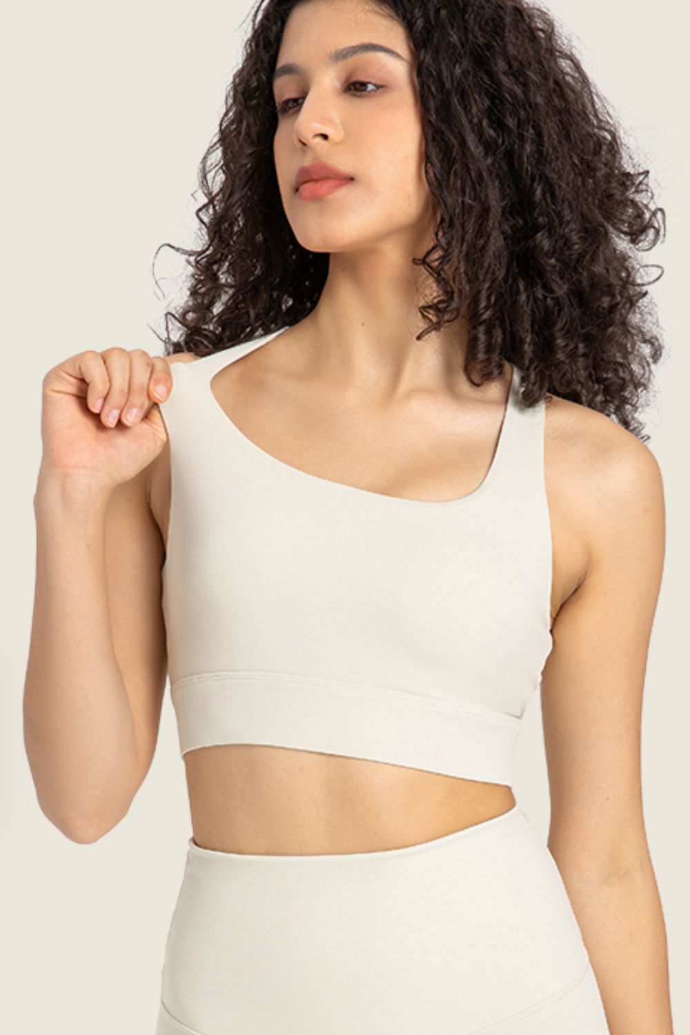 Highly Stretchy Cutout Back Sports Bra